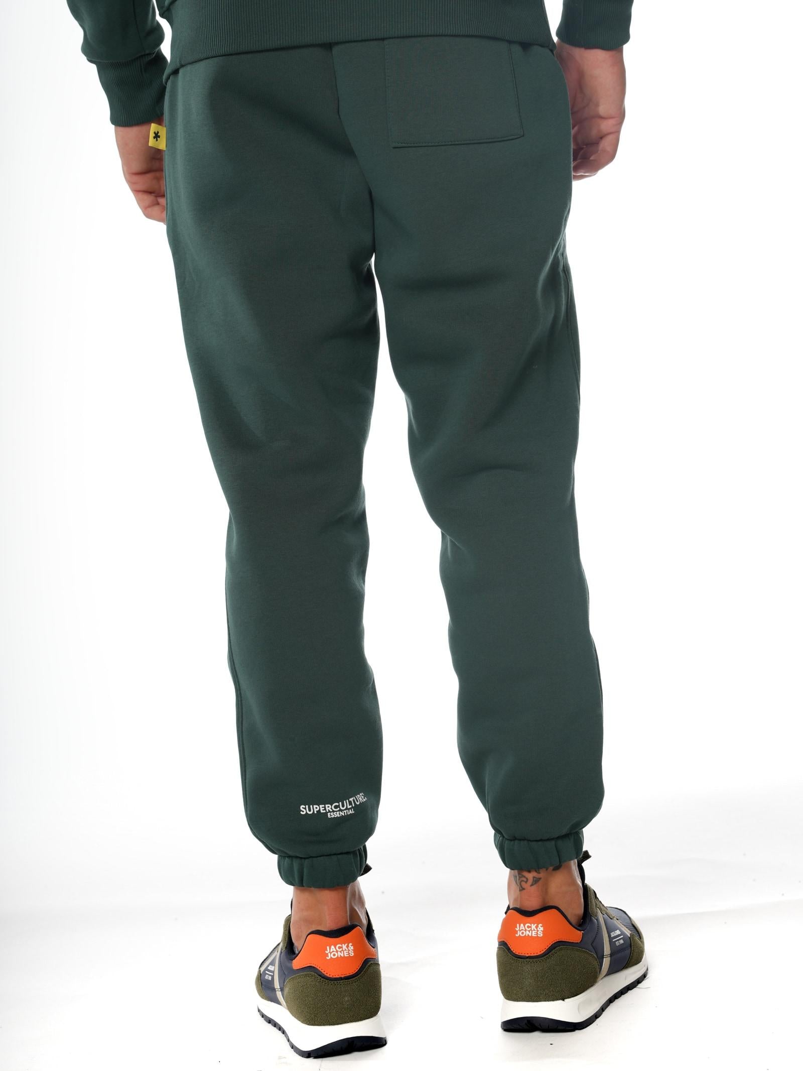 Pantalone Superculture Verde bosco in felpa basic JOG VERDE BOSCO SUPERCULTURE 