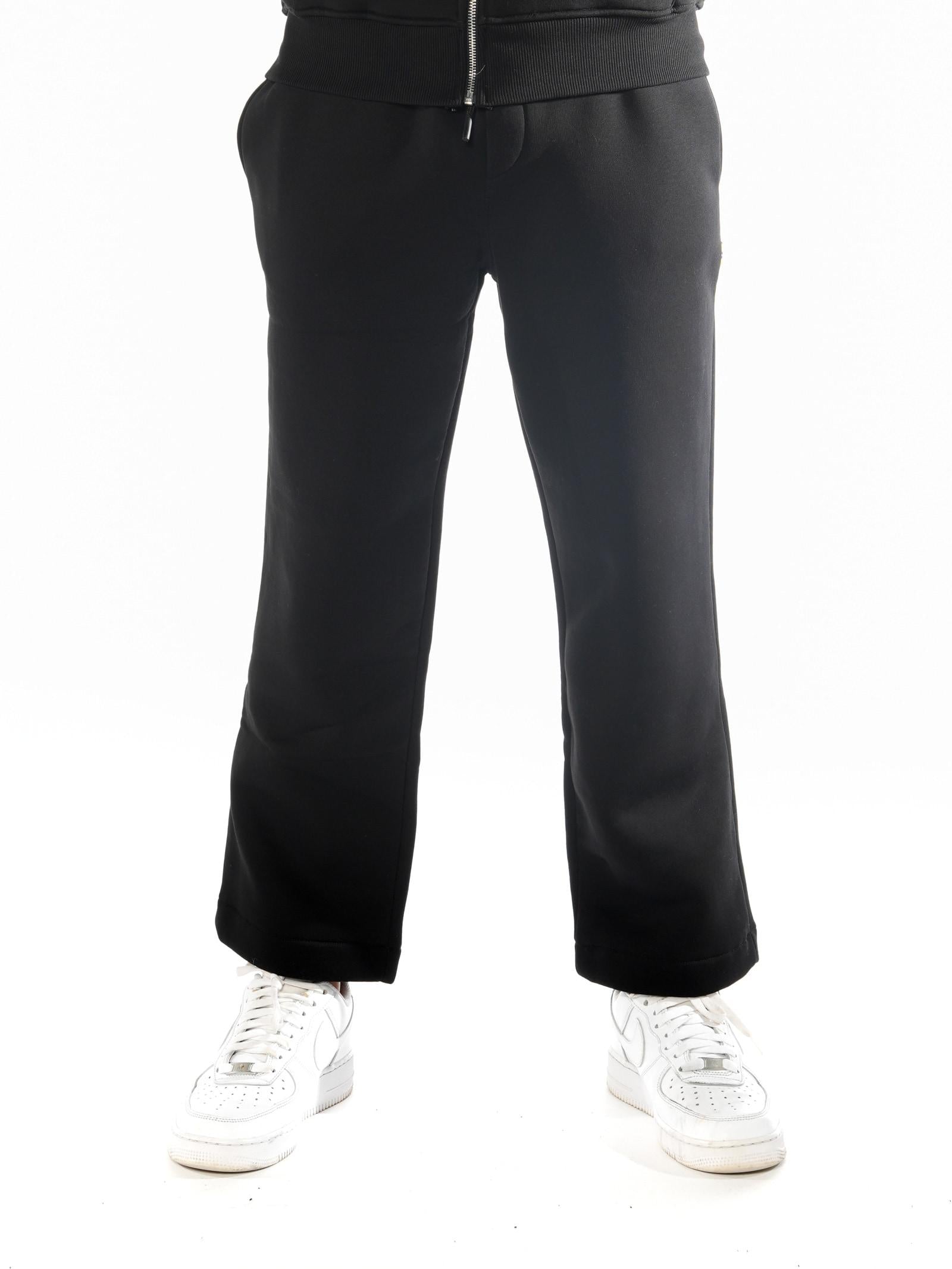 Pantalone Superculture Nero in felpa a palazzo MARVIN NERO SUPERCULTURE 