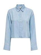 Camicia Only Light Blue Denim manica a scatola 15337929 /Light Blue Denim ONLY 