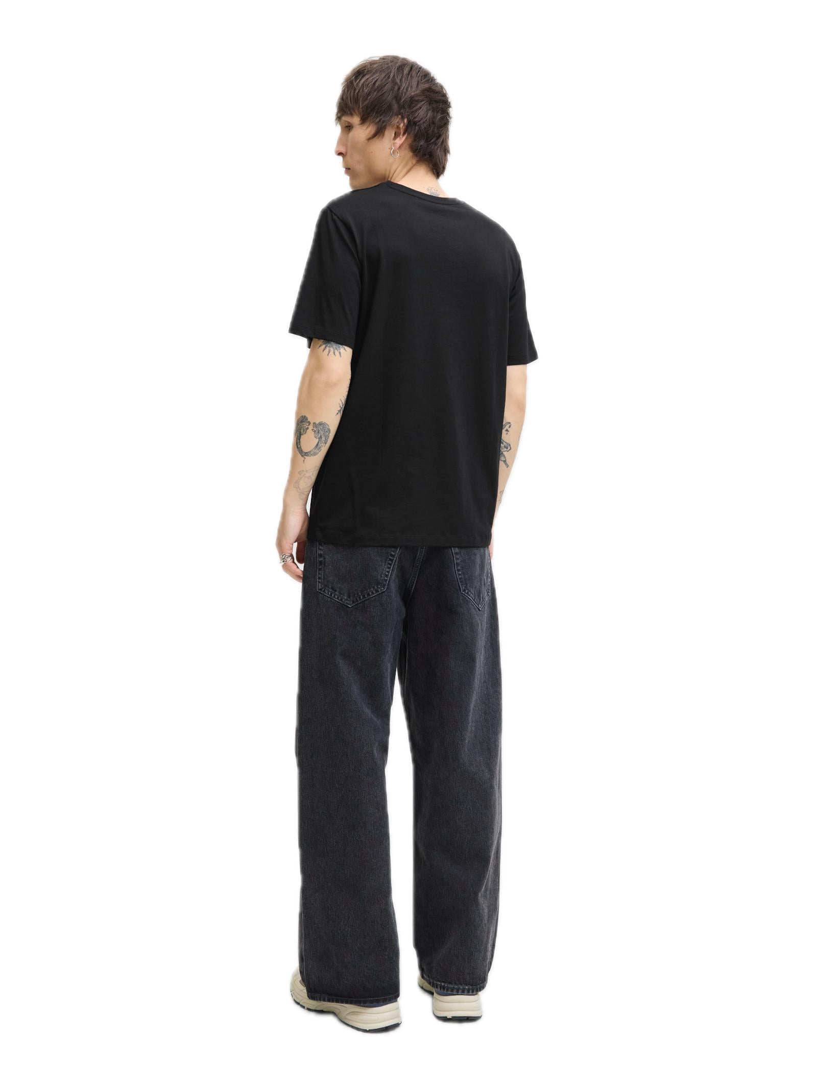 T-shirt Jack & Jones Logo Nero girocollo 12279535 /BLACK JACK & JONES 