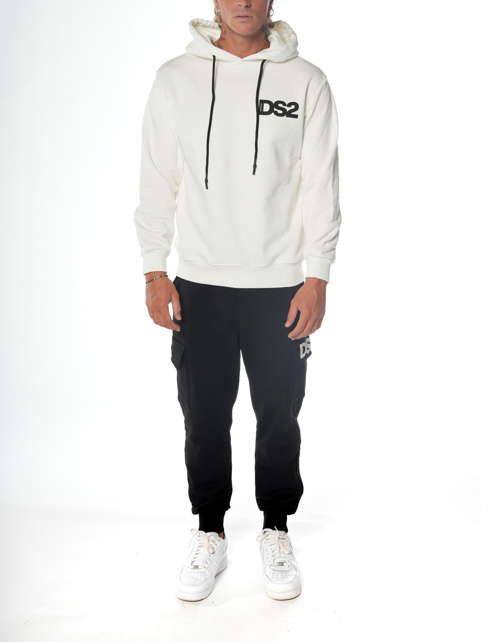 Pantalone DS2 Nero in felpa tasconi FW25226 NERO DS2 