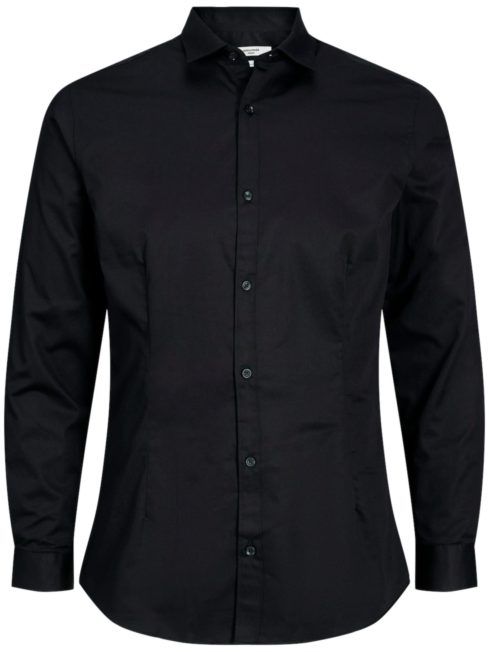 Camicia Jack & Jones Nero Parma manica lunga 12097662 /Black JACK & JONES 