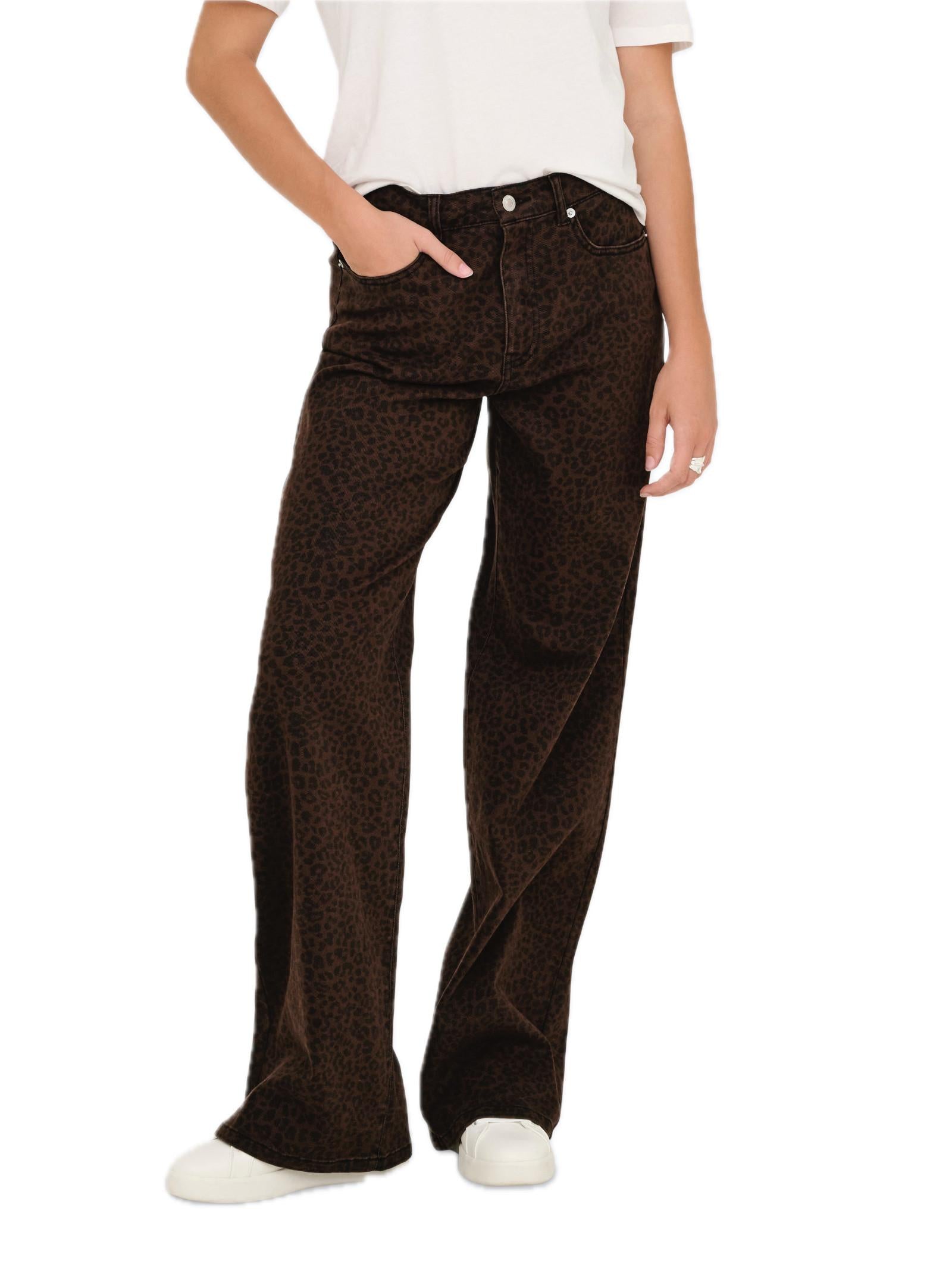 Jeans Only Madison Marrone fantasia animalier 15355777 /Chicory Coffee ONLY 