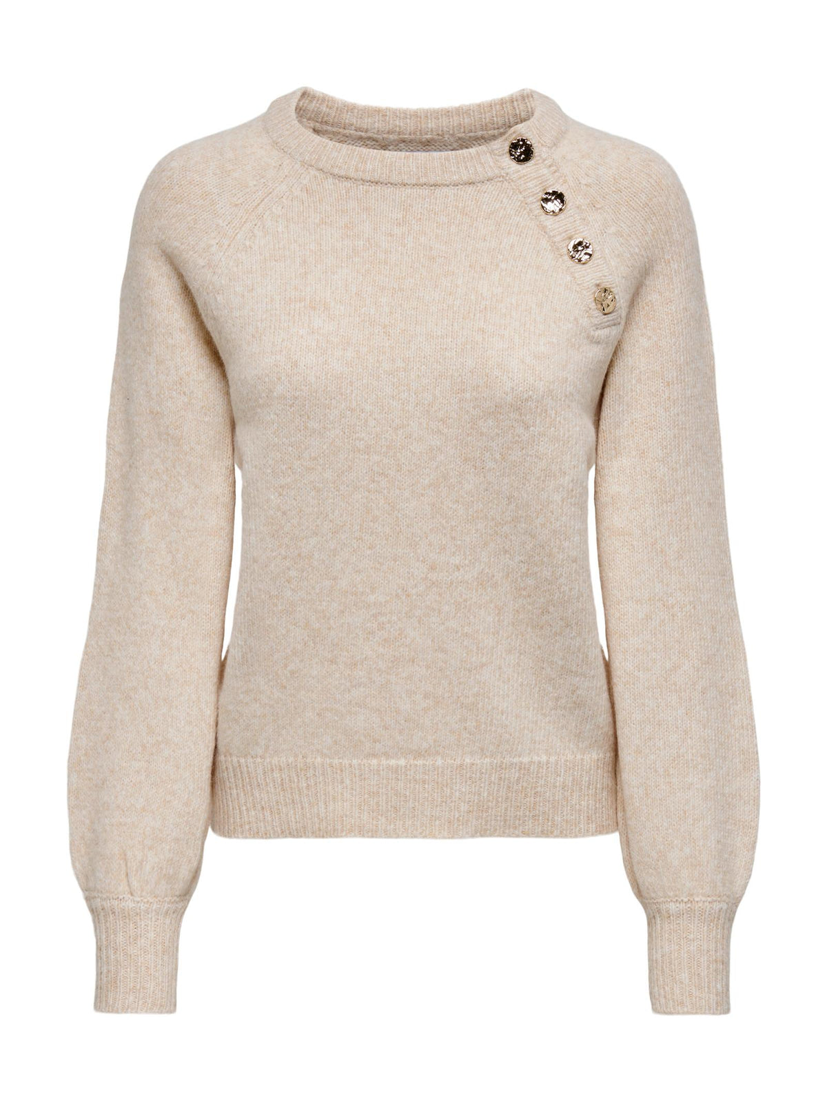 Maglia Only Emma Panna con bottoni 15302253 /Pumice Stone ONLY 