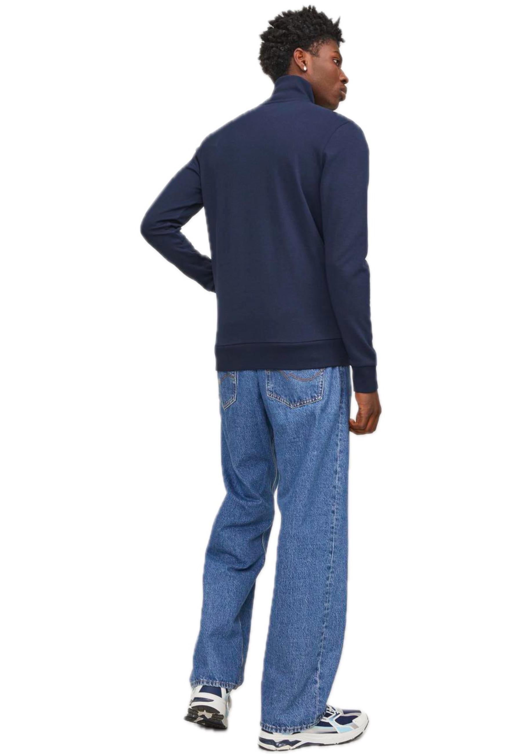 Felpa Jack & Jones Paulo Blu collo alto 12250737 /Navy Blazer JACK & JONES 