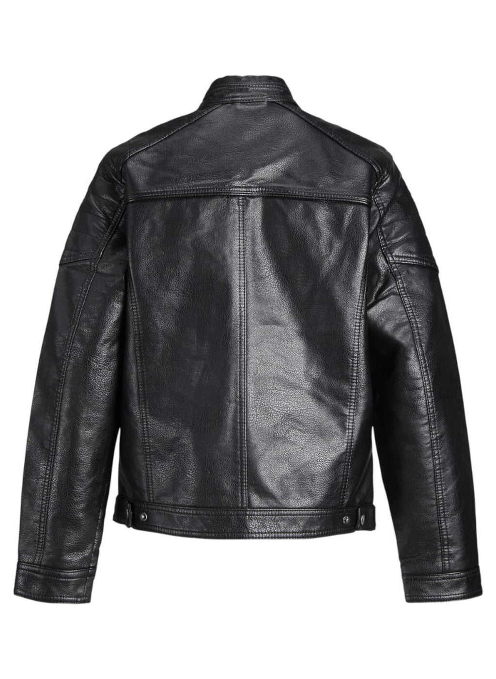 Giubbotto Jack & Jones Nero in ecopelle 12173956 /Black JACK & JONES JUNIOR 