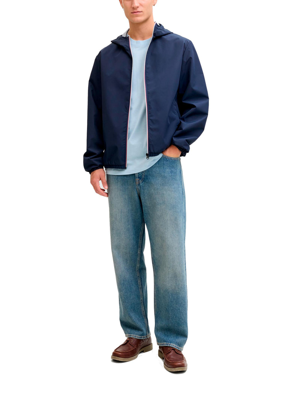 Giubbotto Jack & Jones Blu Jake con cappuccio 12289166 /Navy Blazer JACK & JONES 