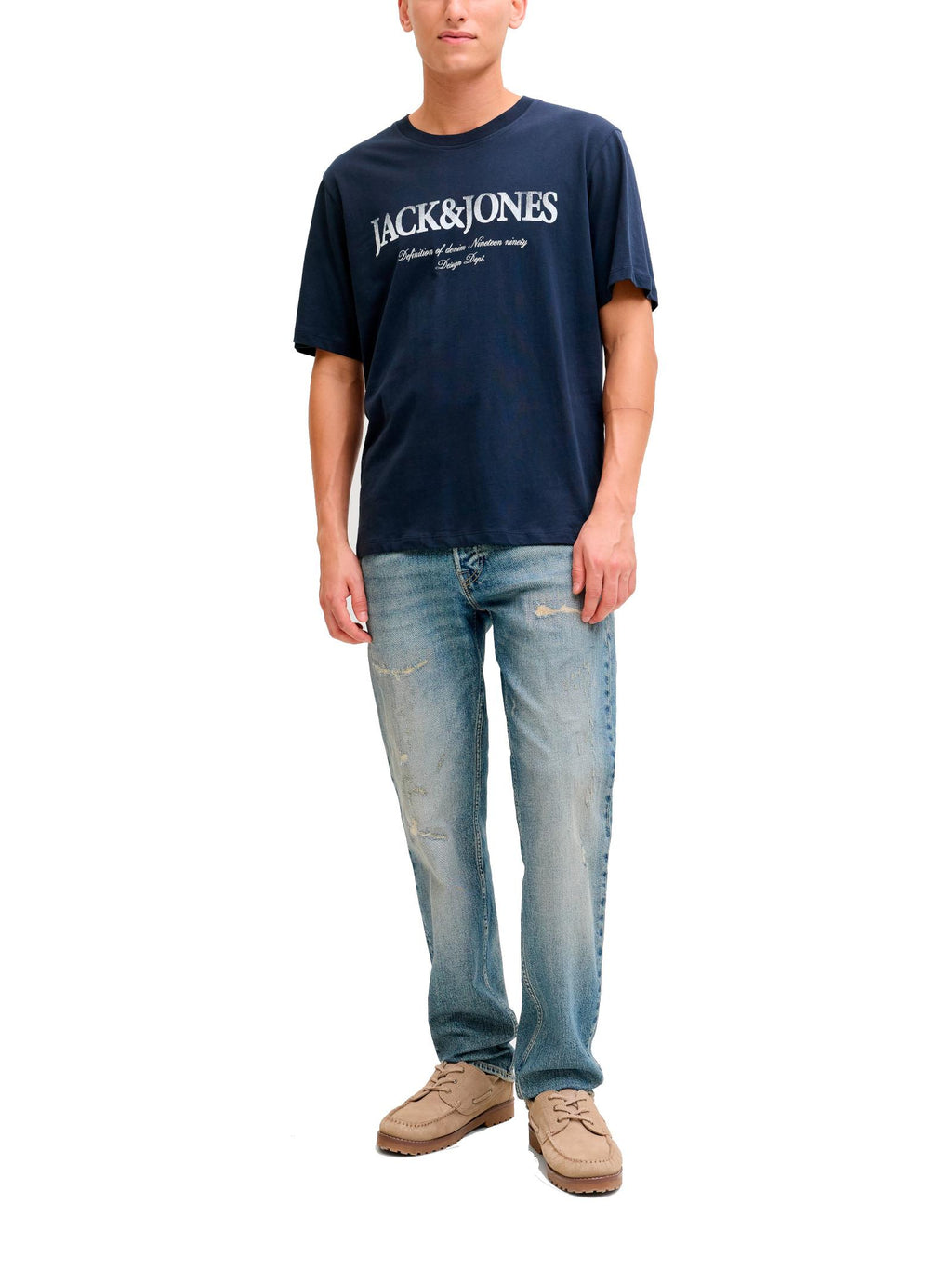 T-shirt Jack & Jones Devin Blu con stampa 12290173 /Navy Blazer JACK & JONES 