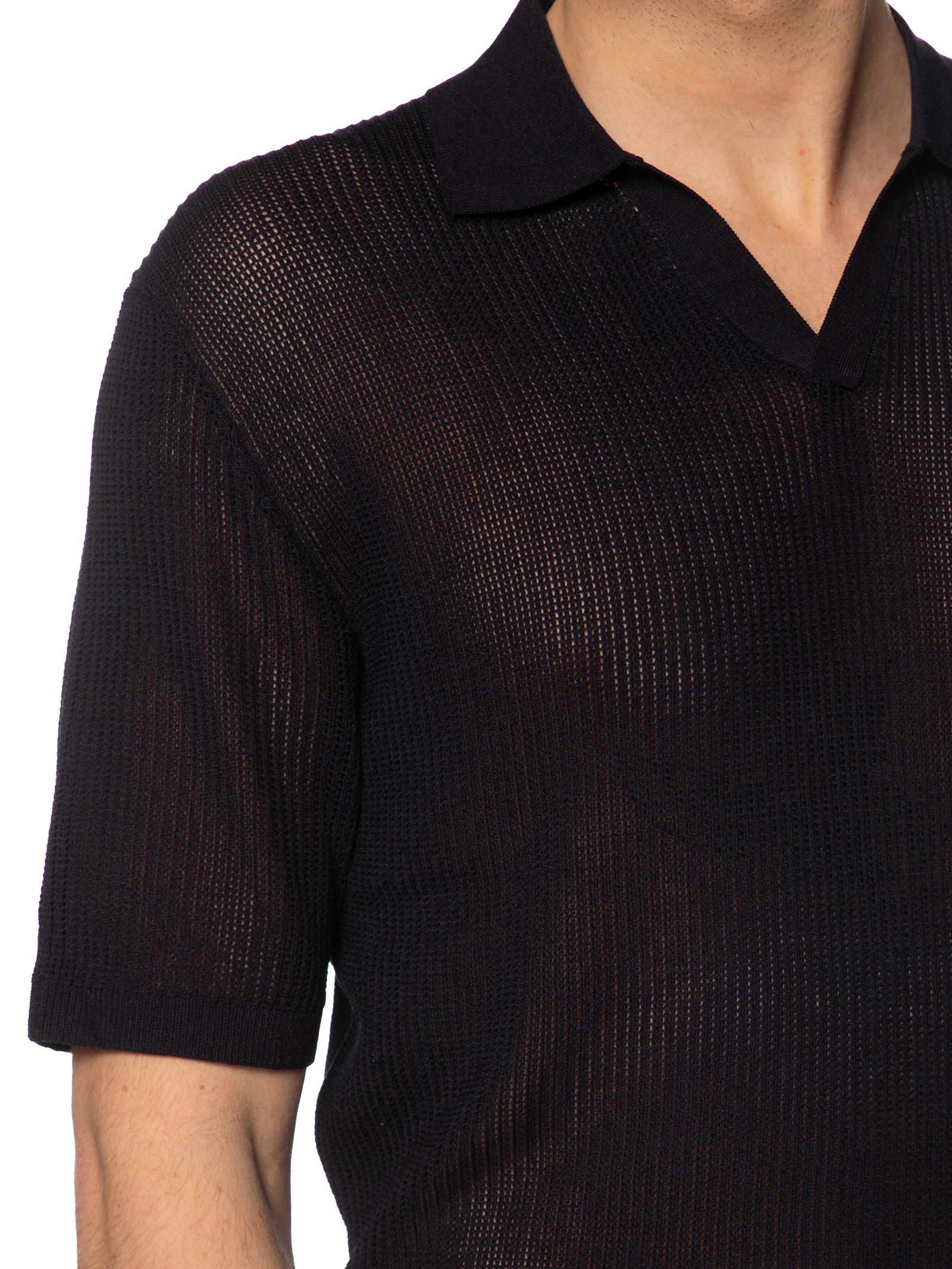 Polo Seinse Blu in maglia collo aperto ME3203 BLU SEINSE 