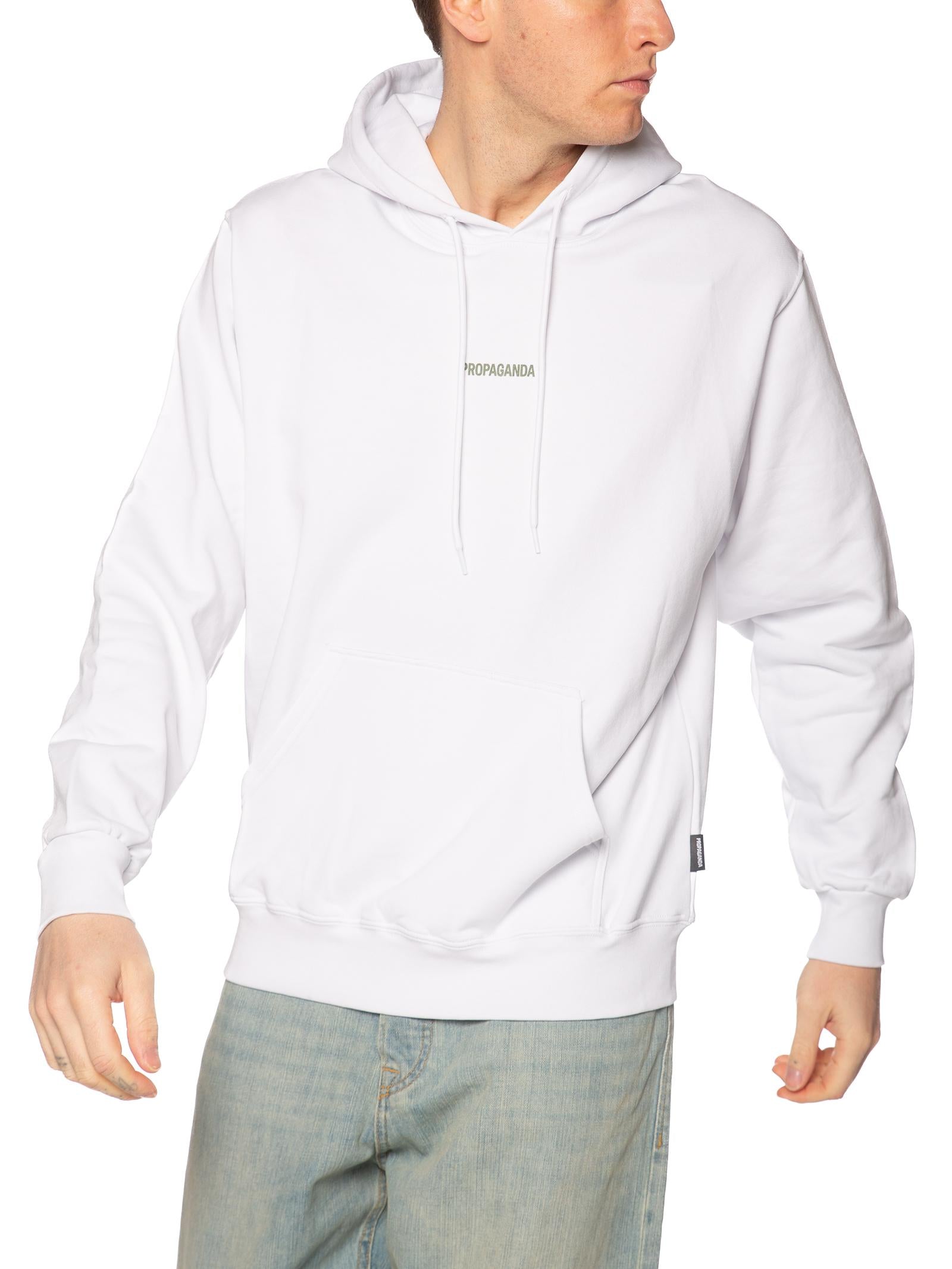 Felpa Propaganda Bianco Ribs Python FE555 BIANCO PROPAGANDA 