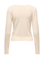 Cardigan Only Meddi Panna scollo a V 15363158 /Birch ONLY 