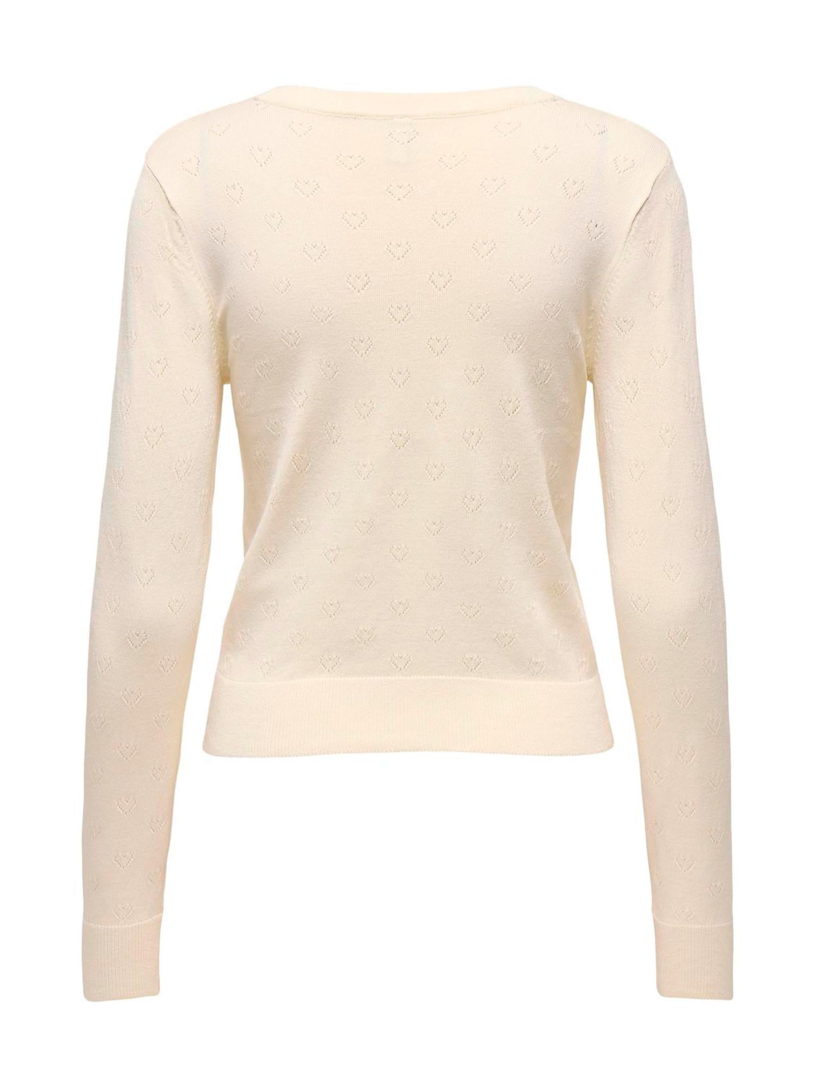 Cardigan Only Meddi Panna scollo a V 15363158 /Birch ONLY 