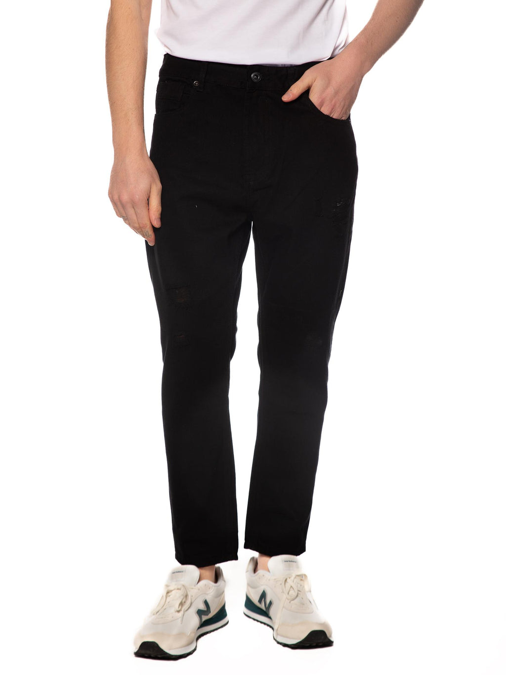 Jeans Gianni Lupo Nero Mike strappi GL2536YH NERO GIANNI LUPO 