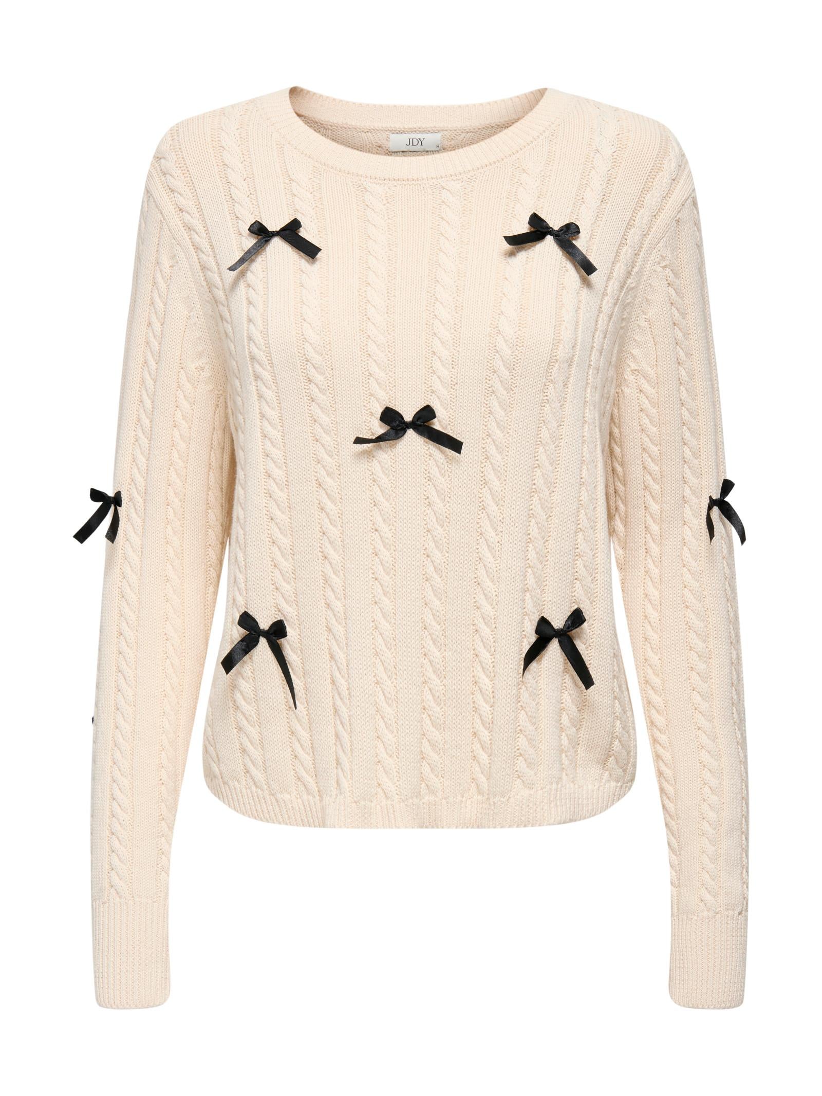 Maglia JDY Bow Crema con fiocchi 15344549 /Birch JDY 