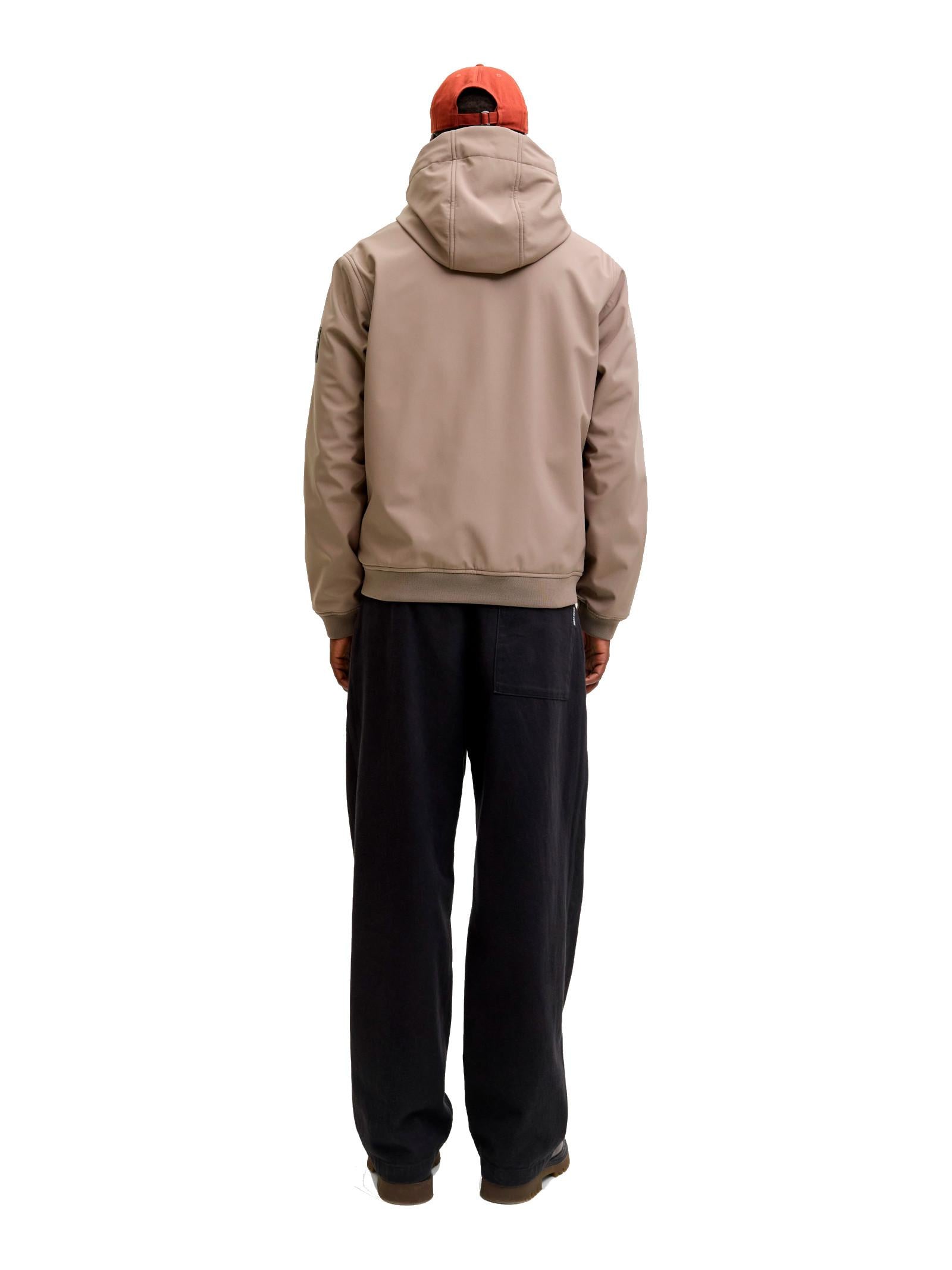 Giubbotto Jack & Jones Basic Fango in Softshell  con cappuccio 12236300 /Falcon JACK & JONES 