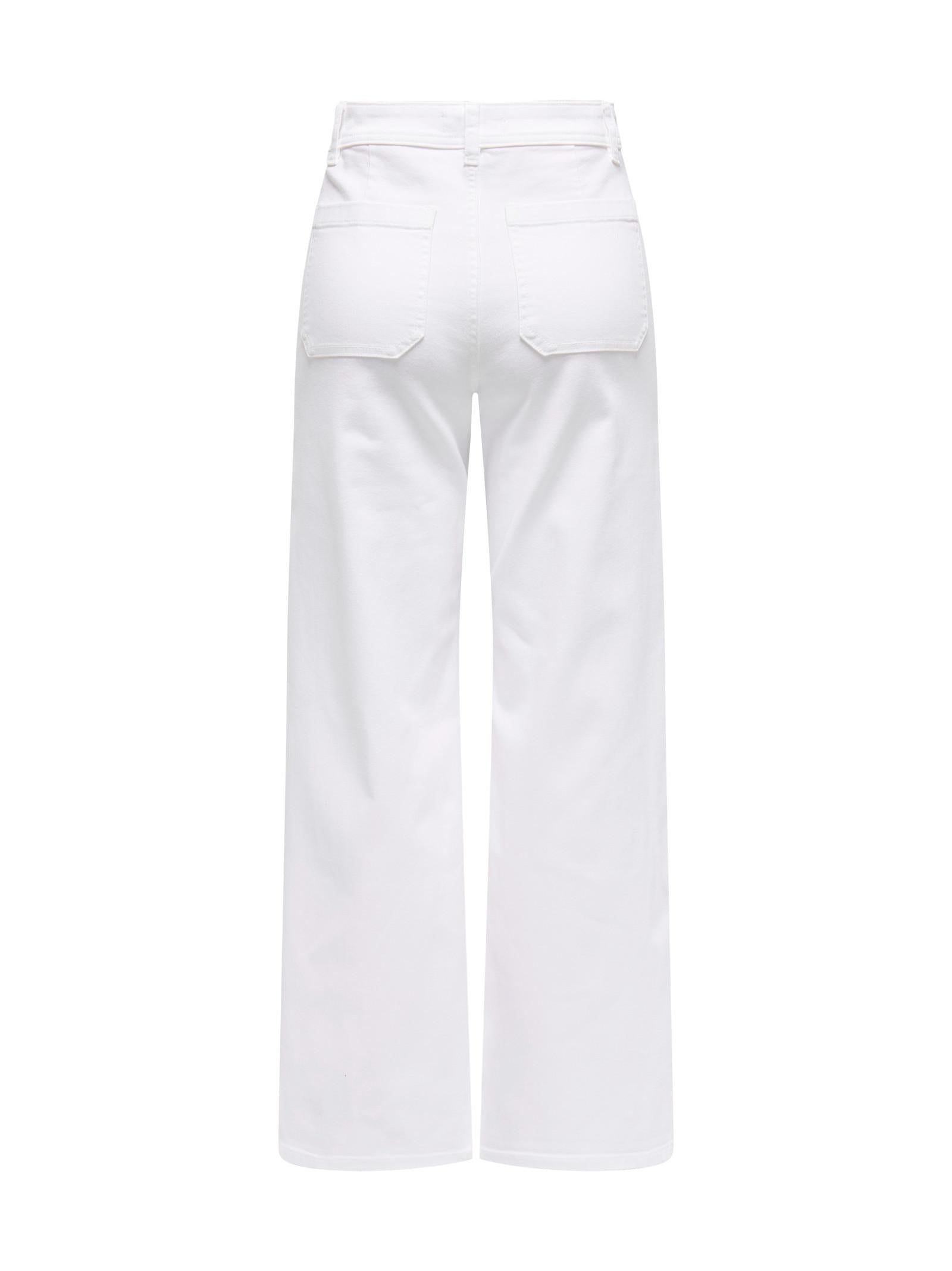 Pantalone Jacqueline De Yong Bianco Iris a zampa 15341269 /White JDY 