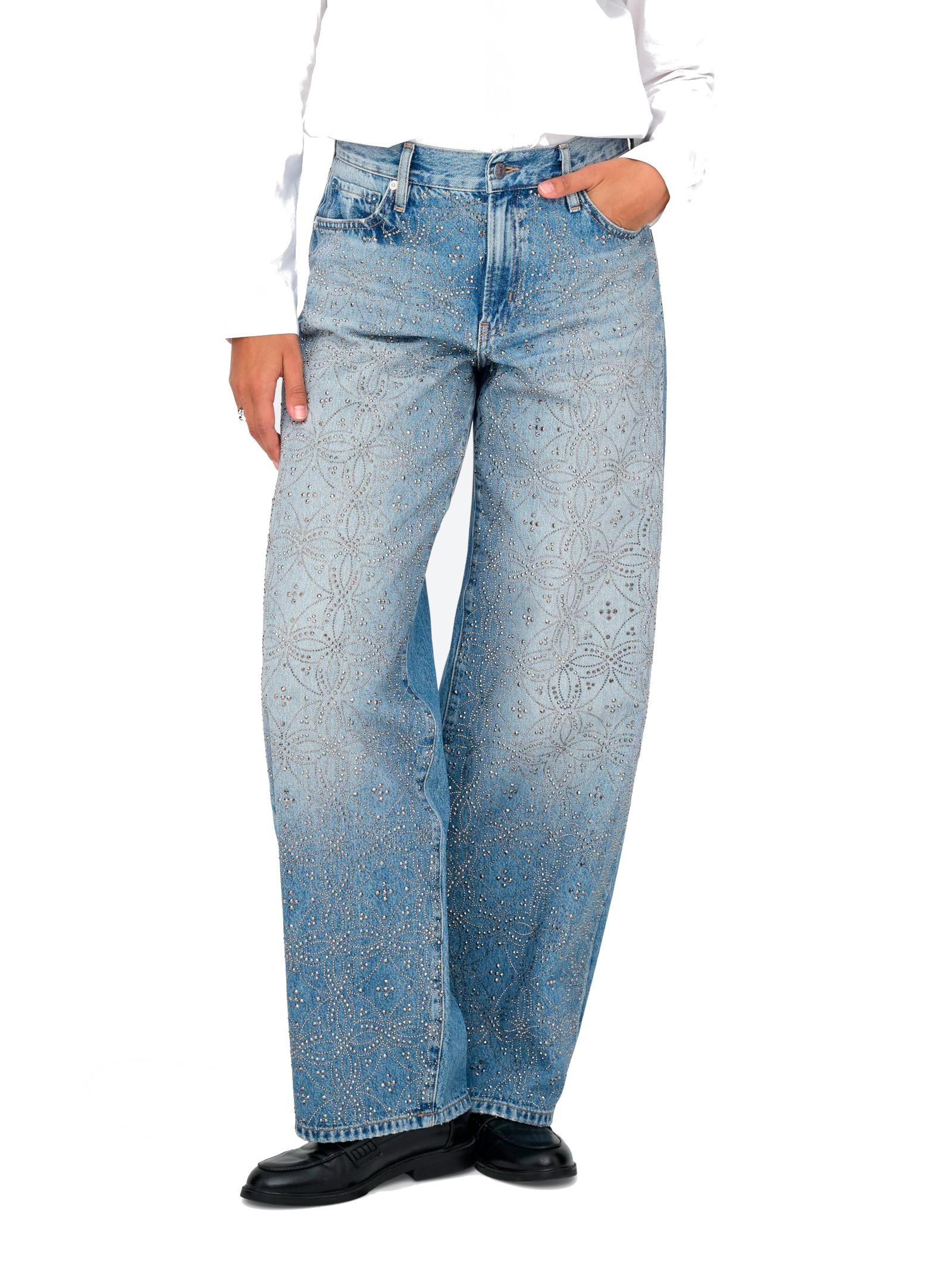 Jeans Only Gianna Medium Blue con strass 15362588 /Light Medium Blue Denim ONLY 