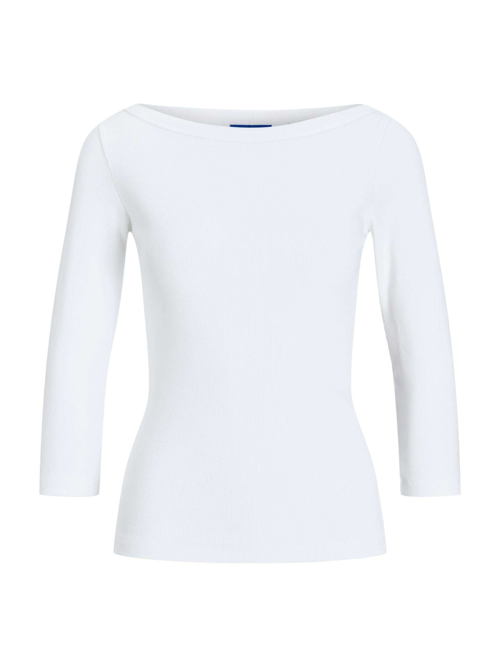 T-shirt JJXX Fifi Bianco scollo a barca 12272119 /BRIGHT WHITE JJXX 