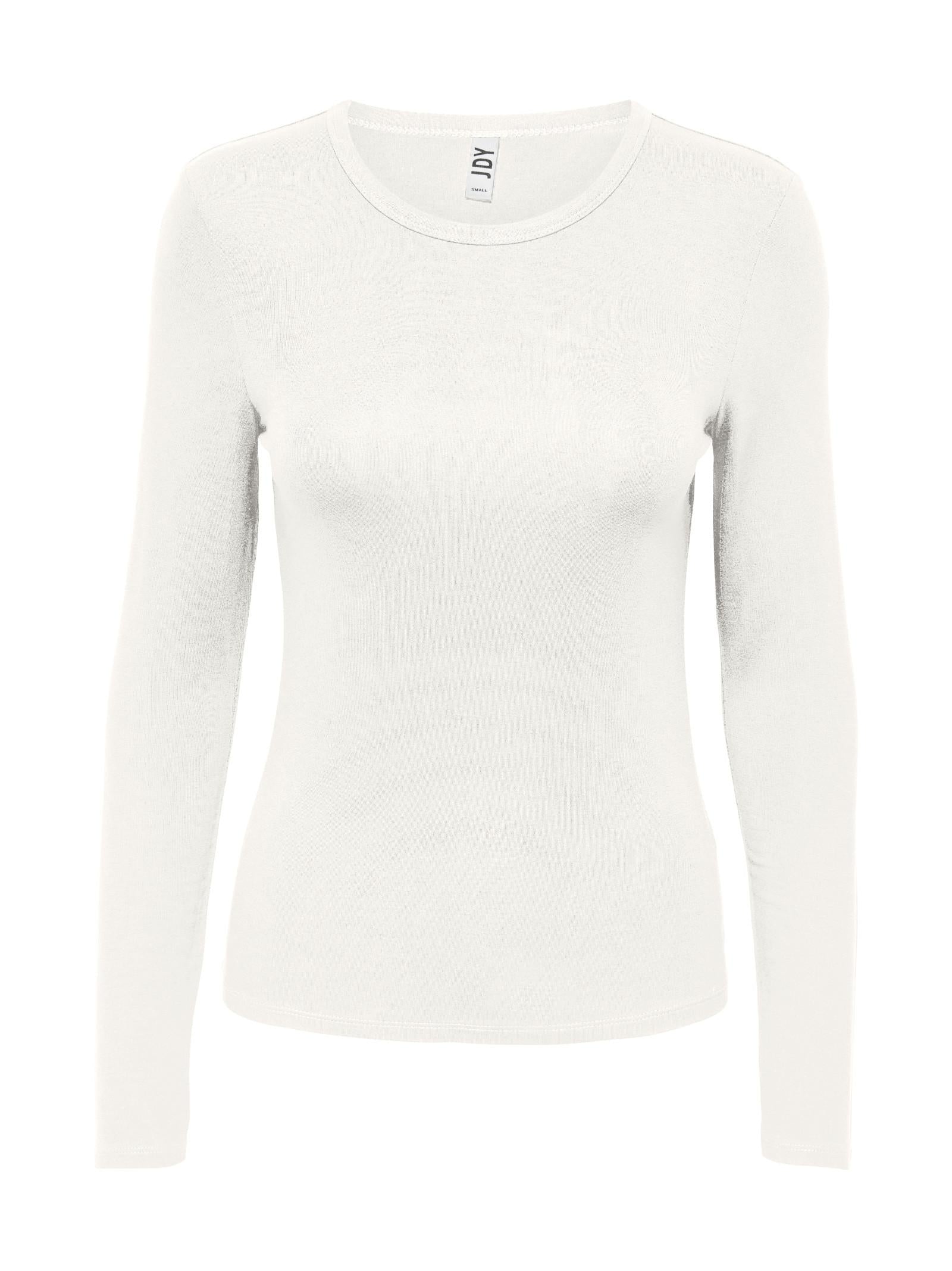 T-shirt Jacqueline De Yong MIla Bianco manica lunga 15272092 /White JDY 
