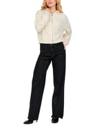 Felpa Only Scarlett Panna con zip 15346449 /Birch ONLY 