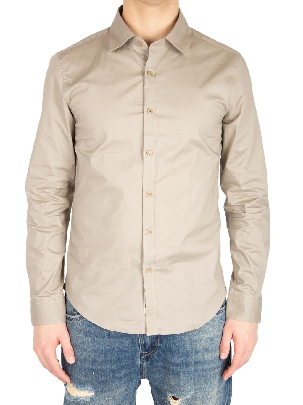 Camicia Gianni Lupo Beige colletto classico GL070DA BEIGE GIANNI LUPO 