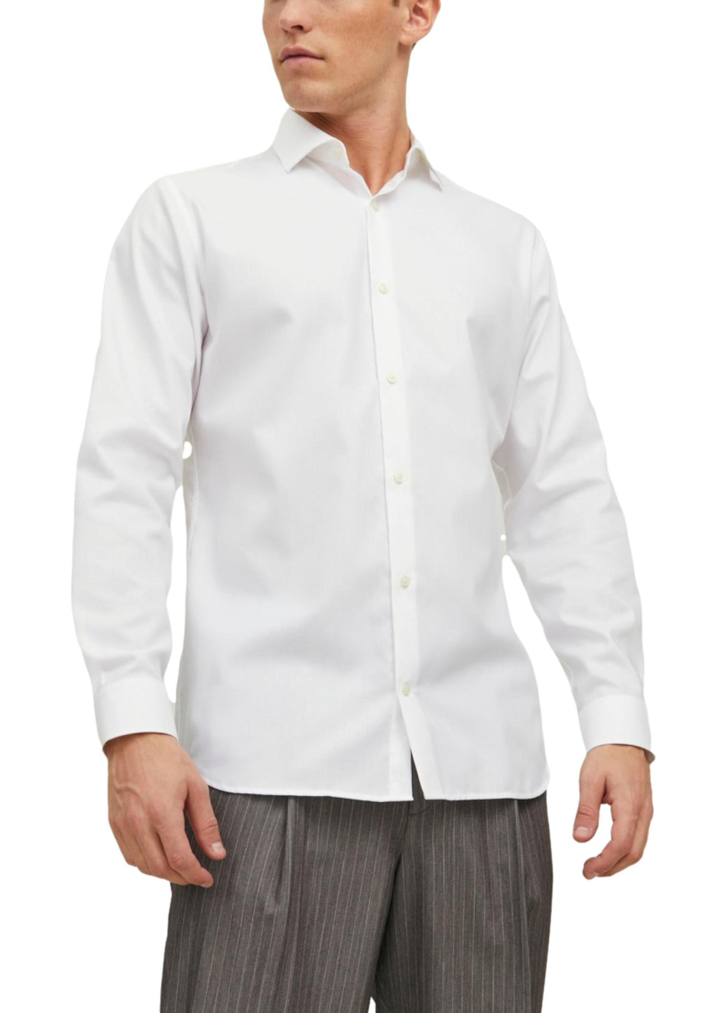 Camicia Jack & Jones Parker Bianco No Stiro 12227385 /White JACK & JONES 