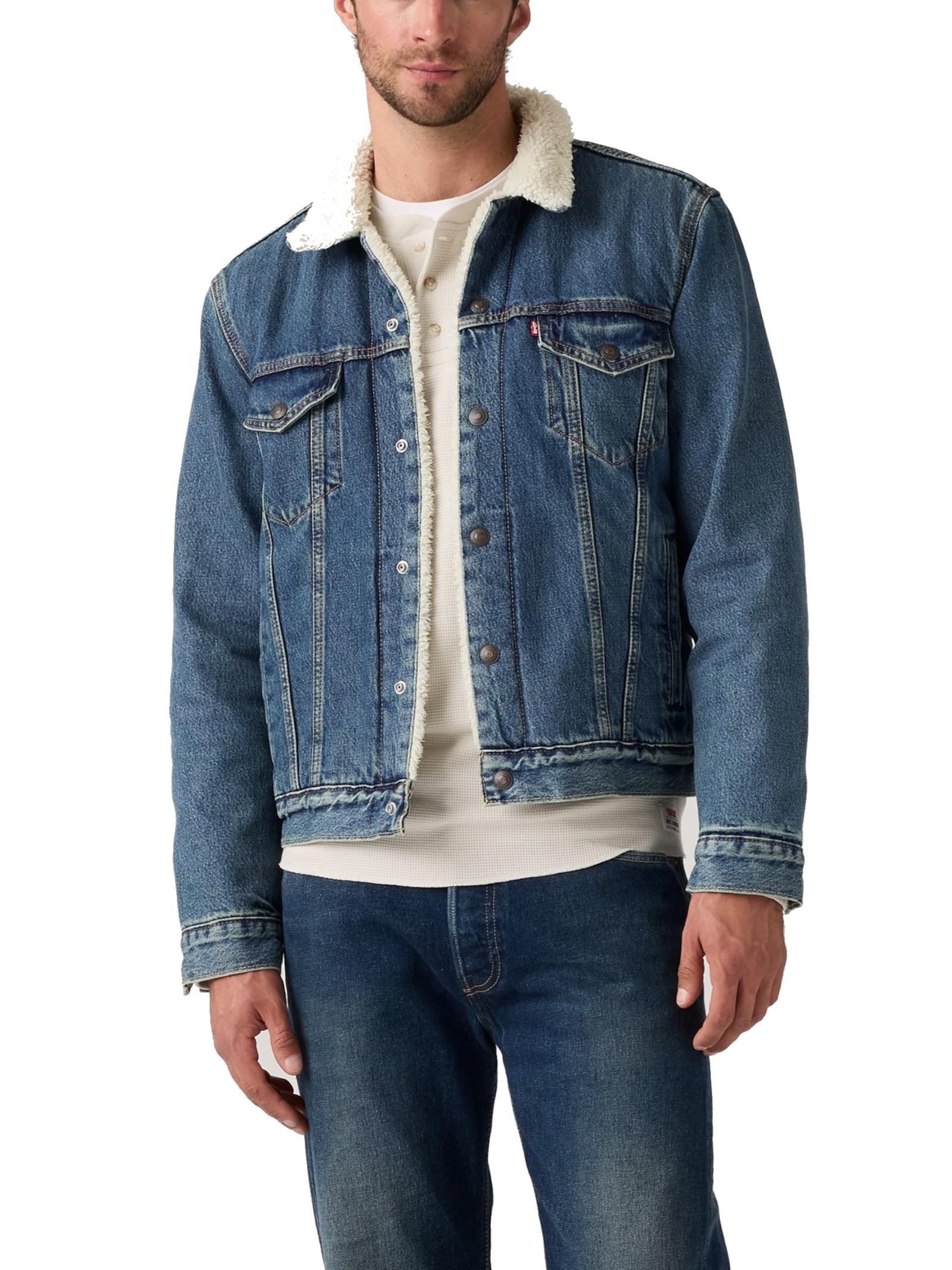 Giubbotto LEVI'S® Trucker Medium Blue Denim in sherpa 1636502 92 LEVI'S® 