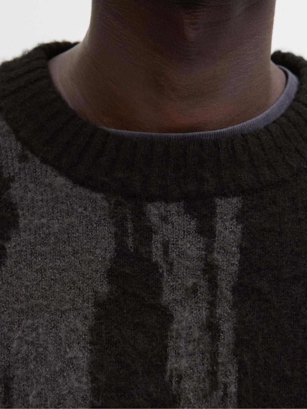 Maglia Jack & Jones Cover Nero fantasia 12283955 /Black JACK & JONES 