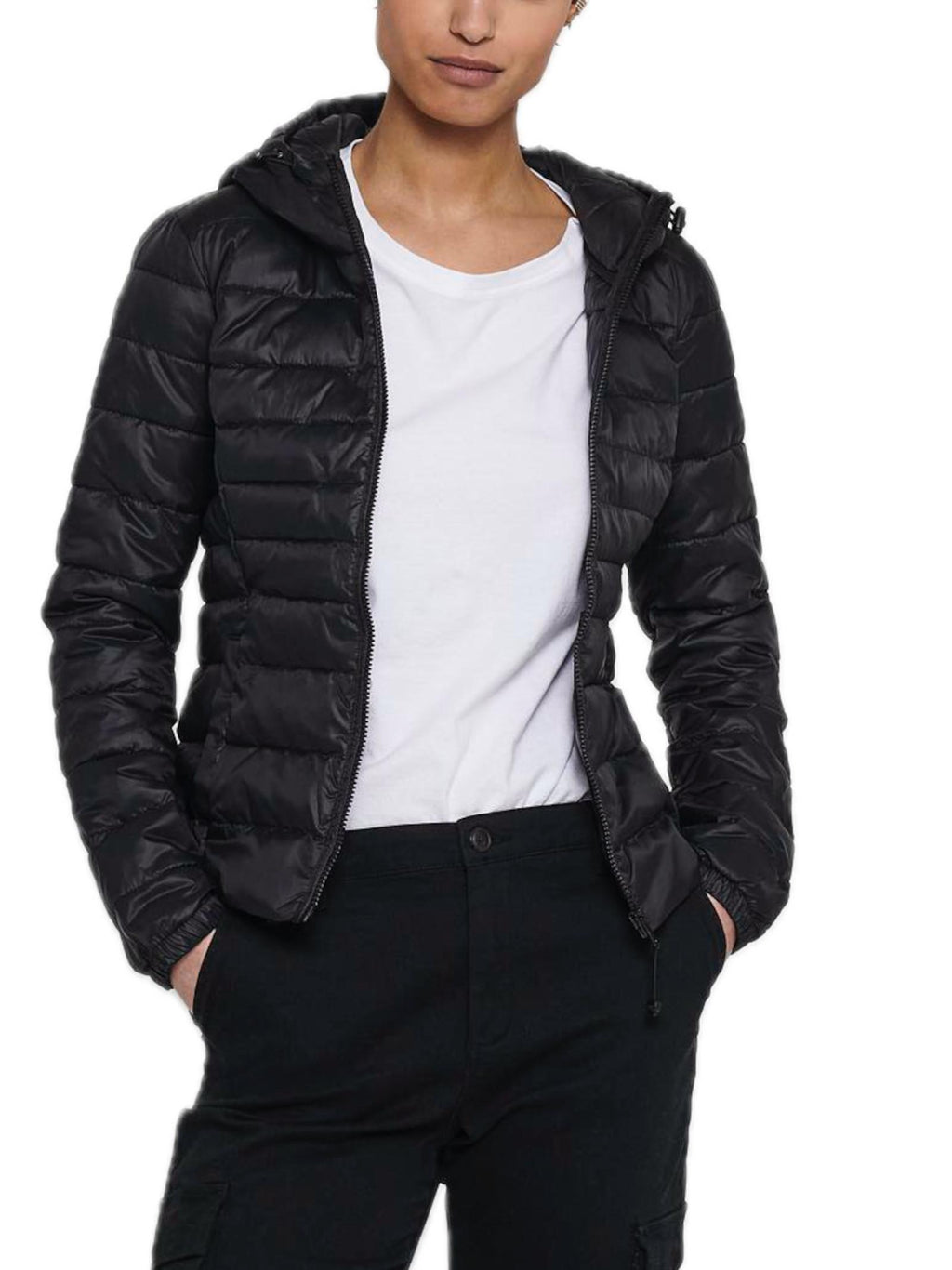 Piumino Only Nero Tahoe con cappuccio 15156569 /Black ONLY 