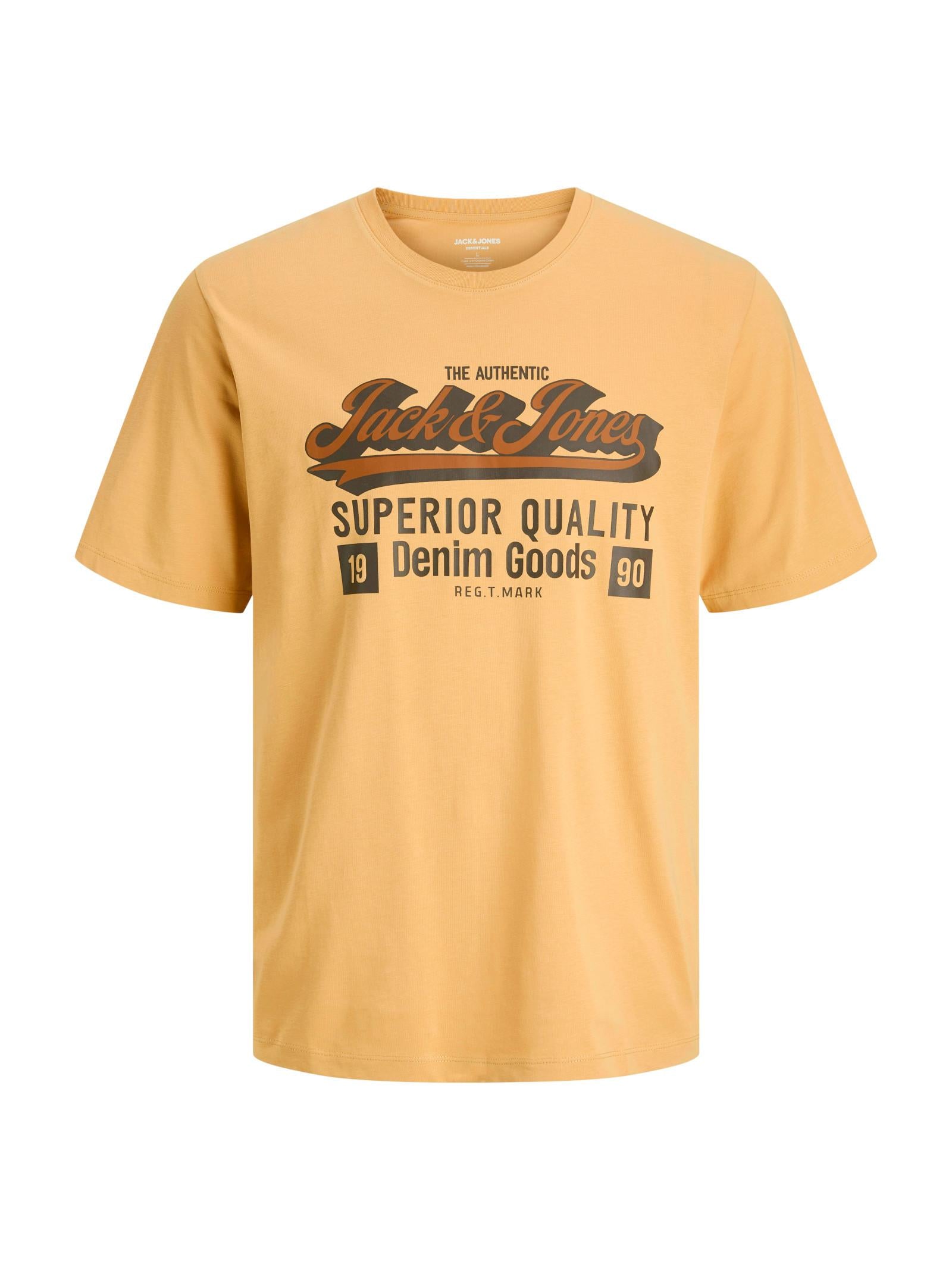 T-shirt Jack & Jones Logo Senape girocollo 12279535 /Curry JACK & JONES 