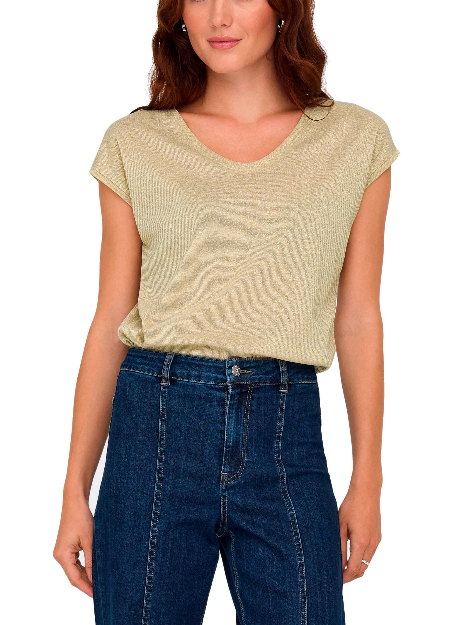 T-Shirt Only Silver Oro in lurex 15136069 /Gold Colour ONLY 