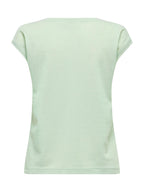 T-Shirt Only Silver Verde in lurex 15136069 /Green Lily ONLY 