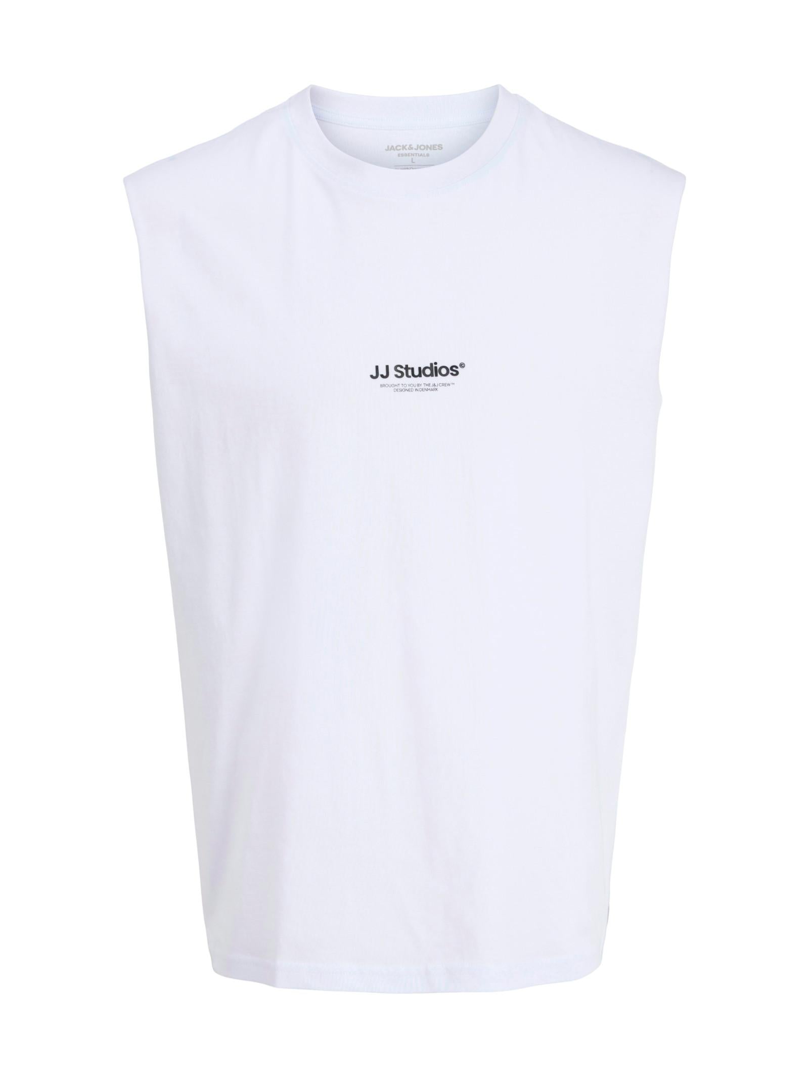T-shirt Jack & Jones Bianco Soho smanicata 12288001 /White JACK & JONES 