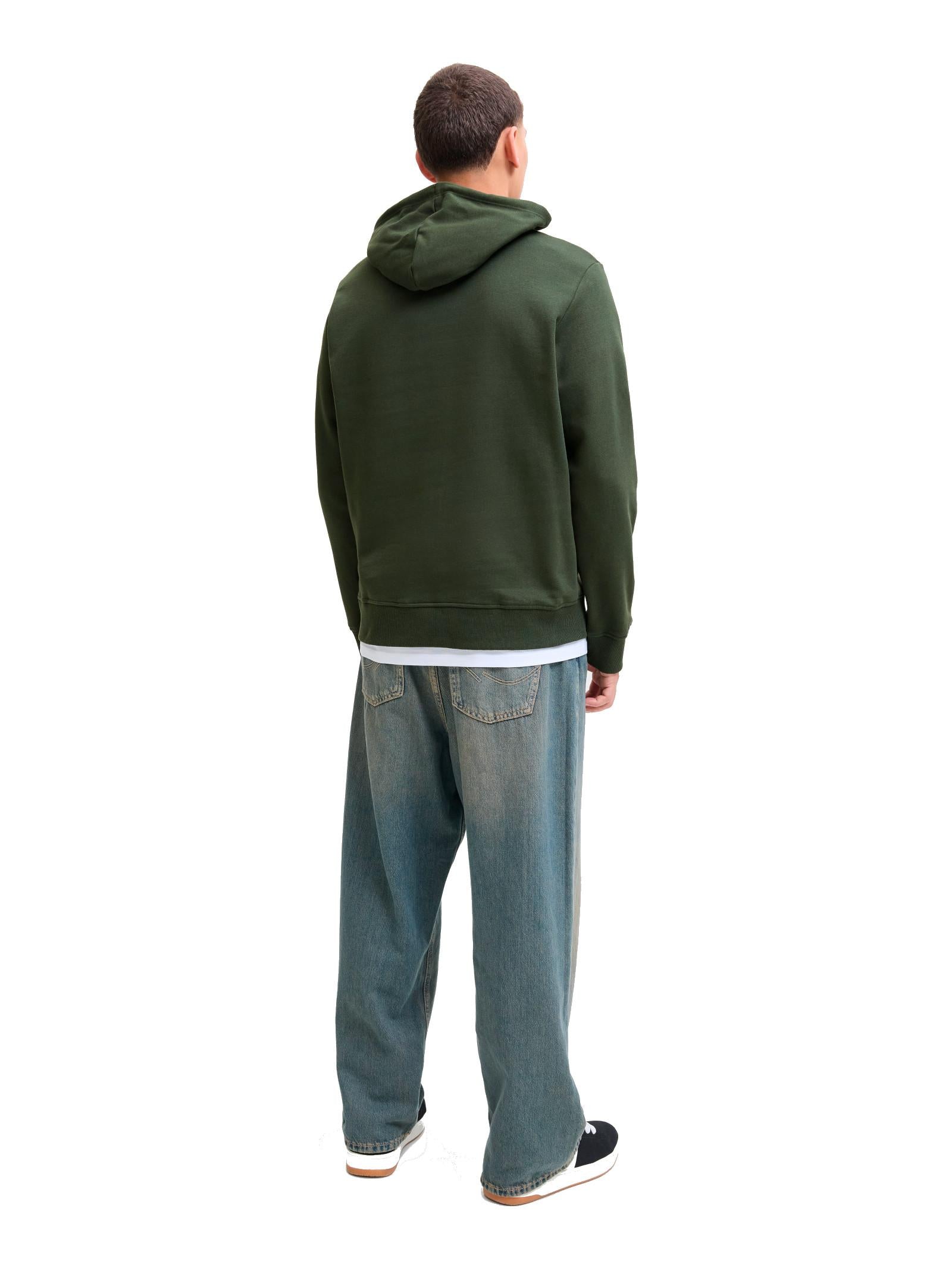 Felpa Jack & Jones Urban Verde bosco cappuccio 12279115 /Duffel Bag JACK & JONES 