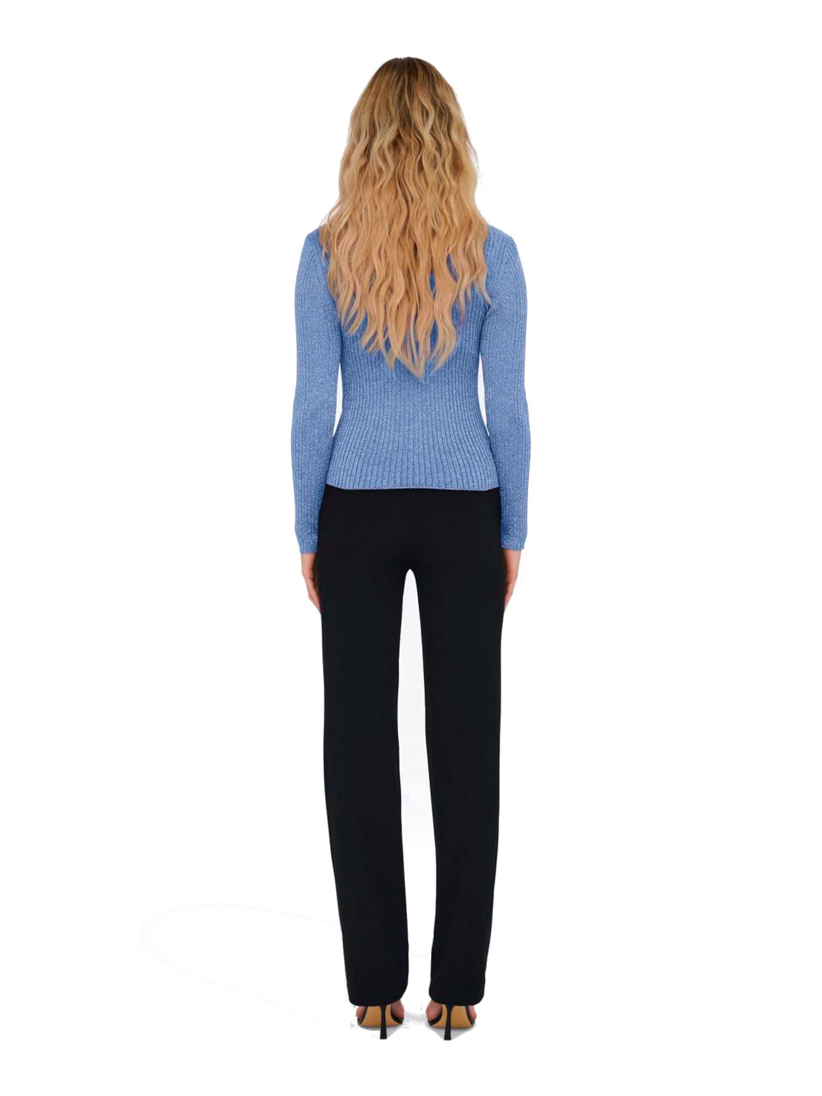 Maglia JDY Plum Azzurro  in lurex 15330569 /Ultramarine JDY 