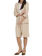 Blazer Only Beige Goa misto lino 15363727 /Oxford Tan ONLY 