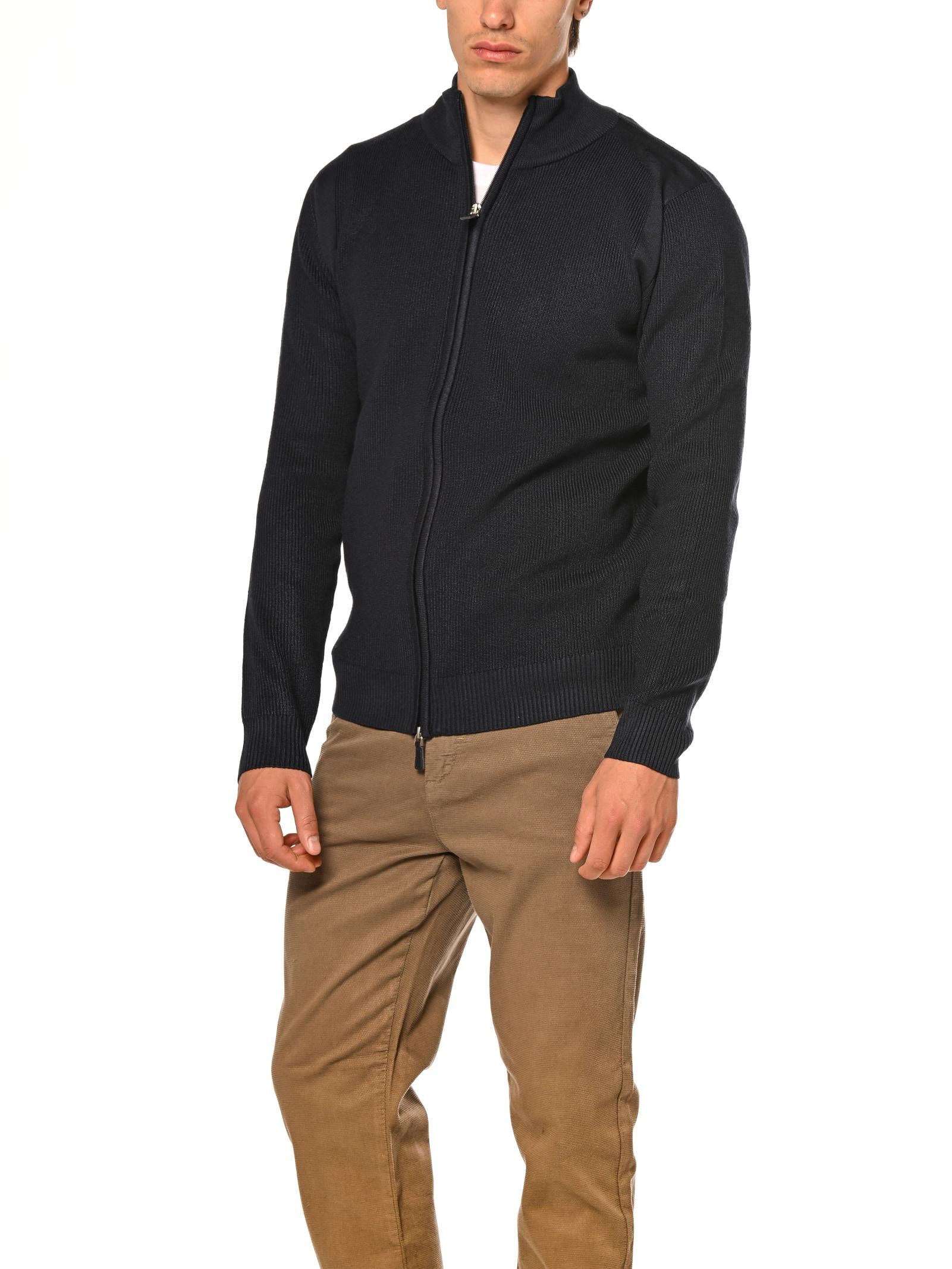 Cardigan Seinse Blu con zip MI3065 BLU SEINSE 
