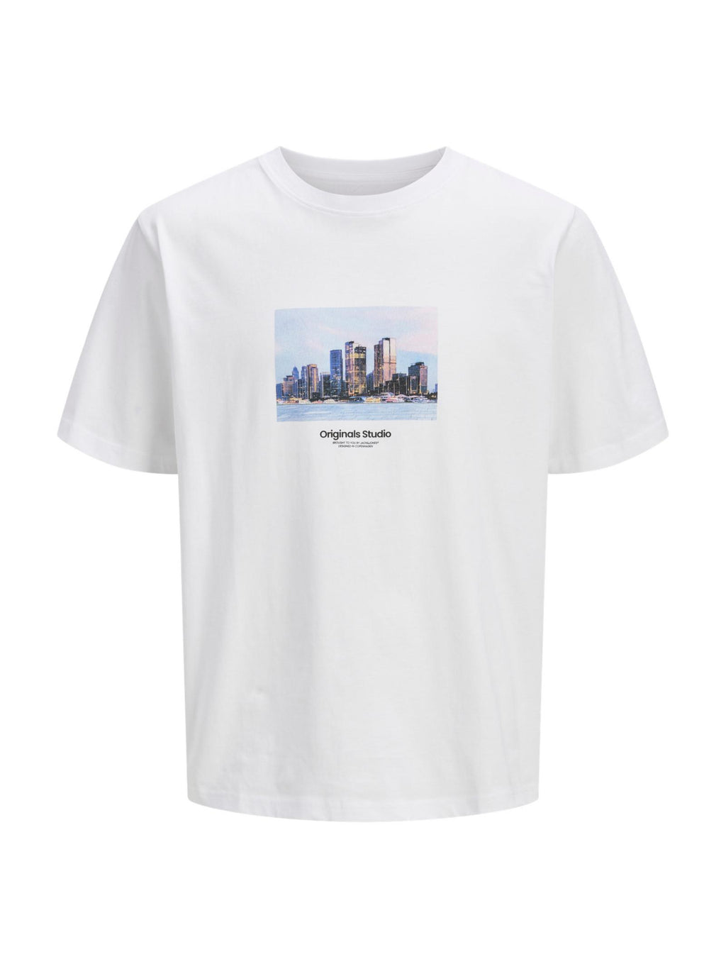 T-Shirt Jack & Jones Picture Uomo Bianco 12250421 /Bright White JACK & JONES 