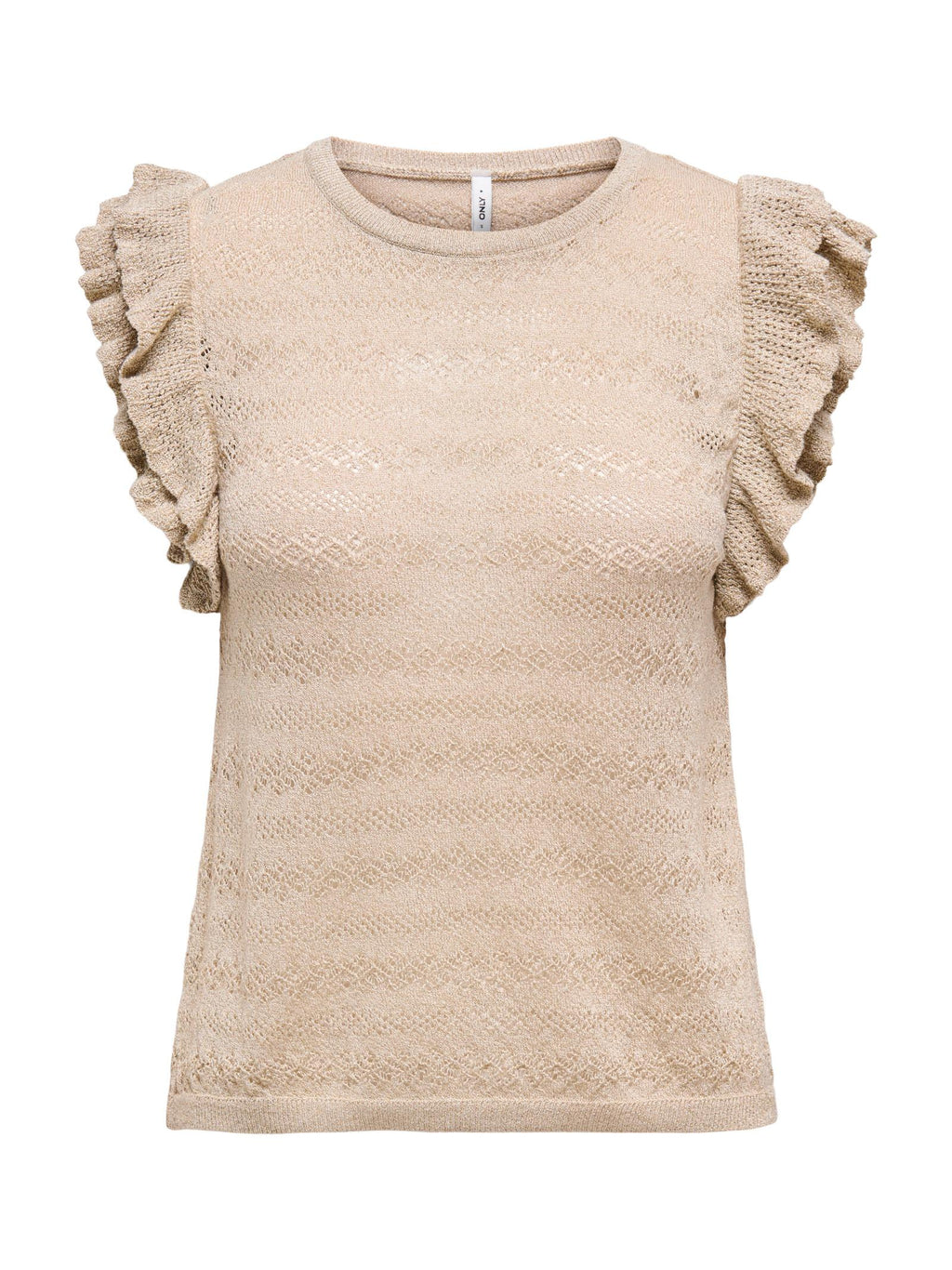 Top Only Beige Laga con volant 15344402 /Feather Gray ONLY 