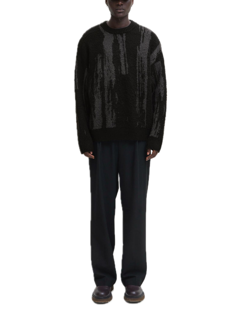 Maglia Jack & Jones Cover Nero fantasia 12283955 /Black JACK & JONES 