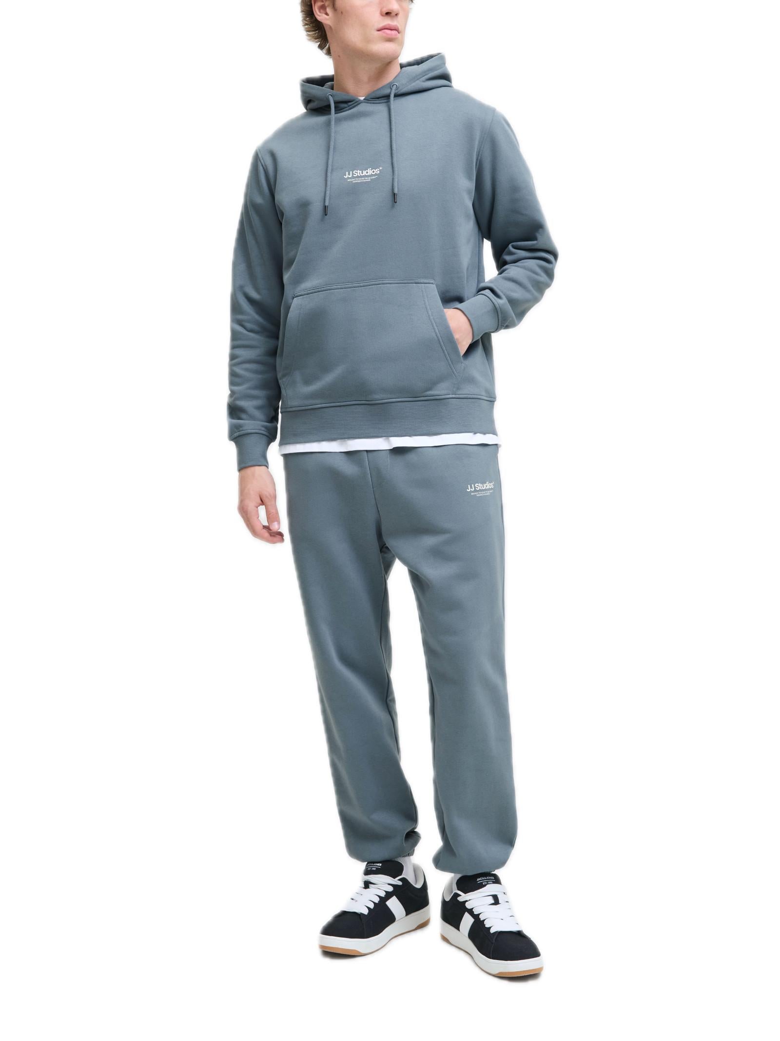 Felpa Jack & Jones Soho Petrolio con cappuccio 12278789 /Stormy Weather JACK & JONES 