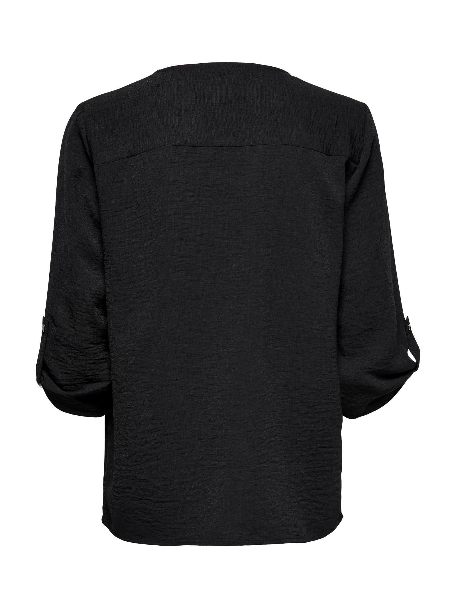 Blusa Jacqueline De Yong Bianco Diva scollo a V 15226911 /Black JDY 