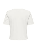 T-shirt Only Bianco Livy conchiglie 15372088 /Cloud Dancer ONLY 