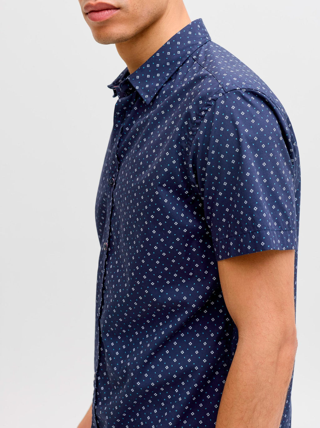 Camicia Jack & Jones Matheo Blu fantasia 12289361 /Navy Blazer JACK & JONES 