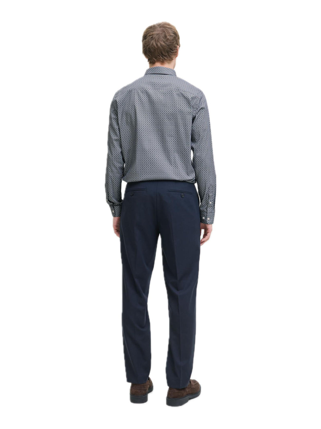 Camicia Jack & Jones Uomo Blackpool Blu stretch 12284126 /Navy Blazer JACK & JONES 