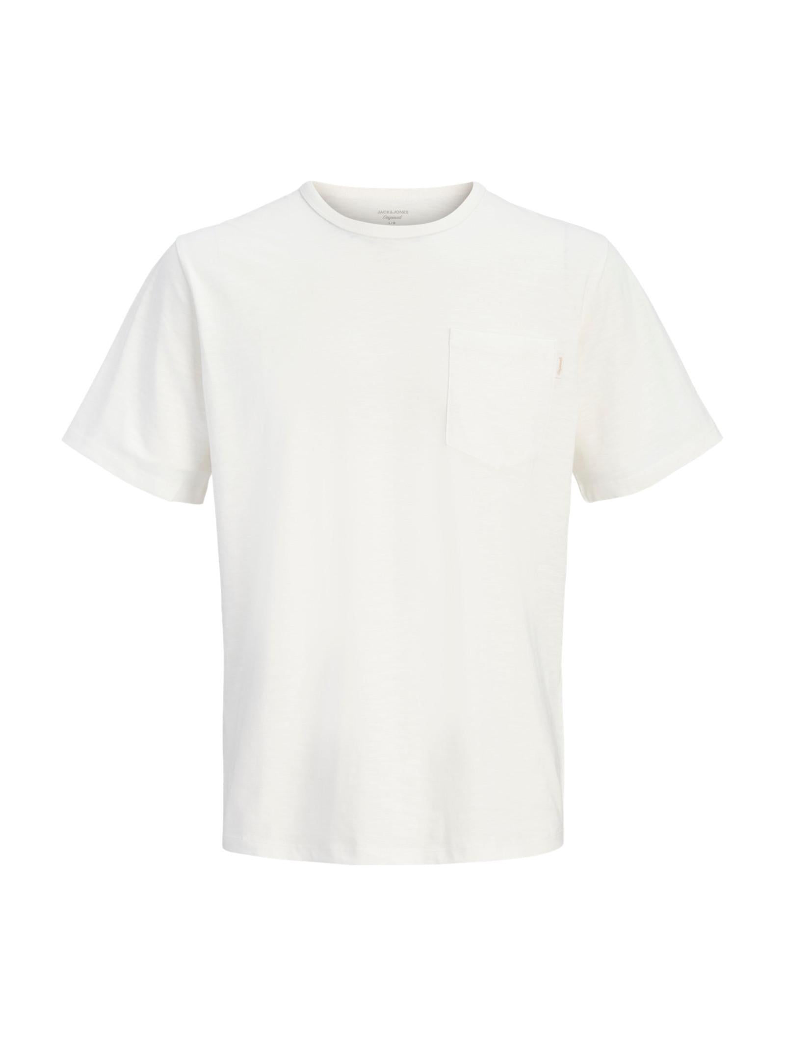 T-shirt Jack & Jones Bianco Assis taschino 12295066 /Cloud Dancer JACK & JONES 