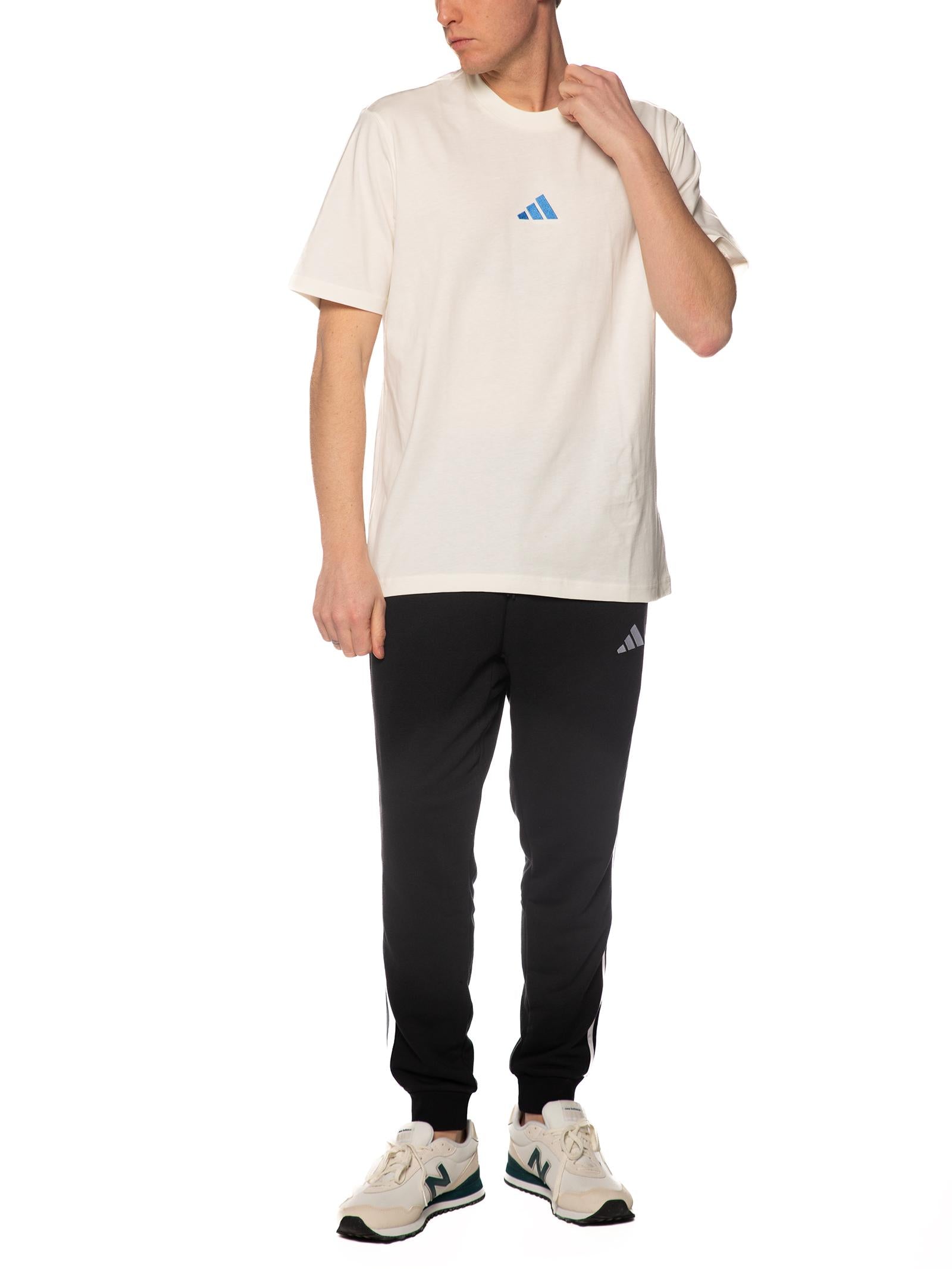 T-shirt Adidas Bianco logo piccolo KC0904 BIANCO ADIDAS 