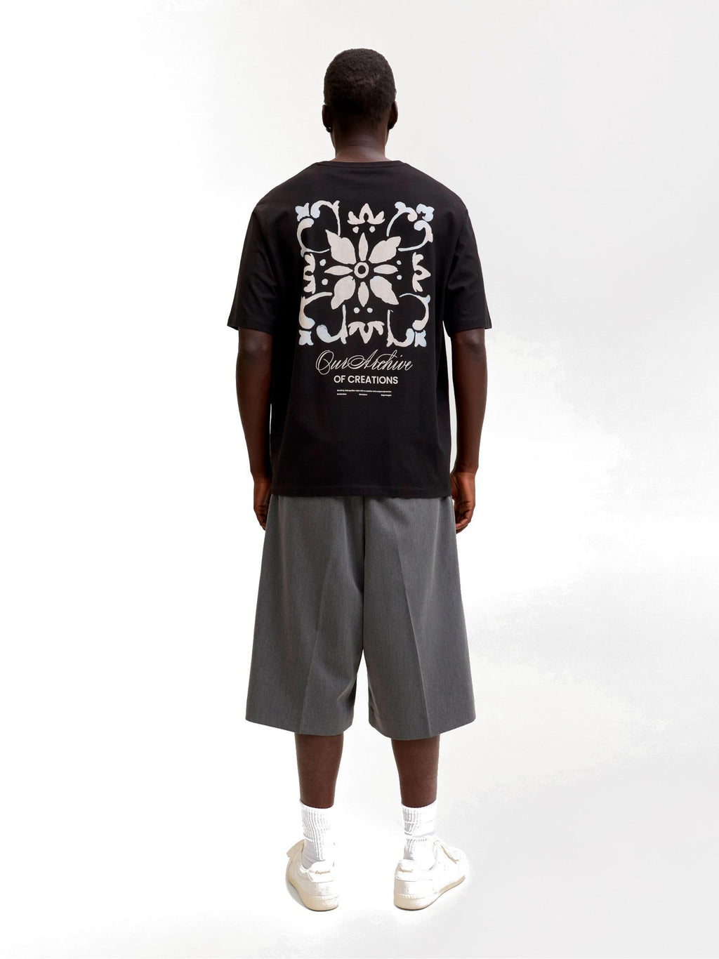 T-shirt Jack & Jones Art Nero stampa 12288095 /Black JACK & JONES 