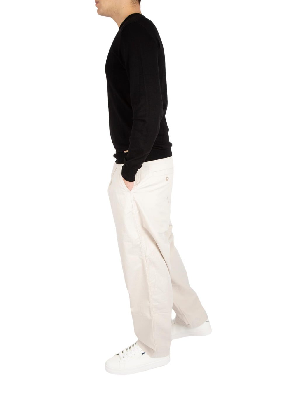 Pantalone Calvin Klein Panna Cropped J326733 PDH CALVIN KLEIN JEANS 