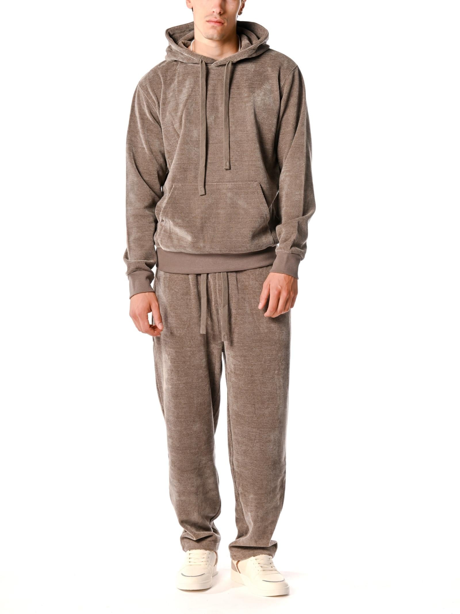 Pantalone in felpa Gianni Lupo Fango ciniglia GL2290F FANGO GIANNI LUPO 